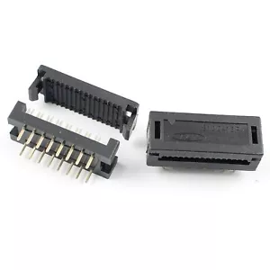 1Pcs 2.54mm x 7.62mm Pitch 16 Pin Male Header FD IDC Cable Transition Connector - Picture 1 of 6