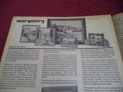 Artículo Y Kits De Revista Vintage De Marquetry Disponibles Con Precios • 8.08€