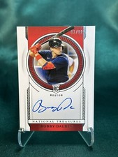 2021 Panini National Treasures Signatures 83/99 Bobby Dalbec Rookie Auto RC