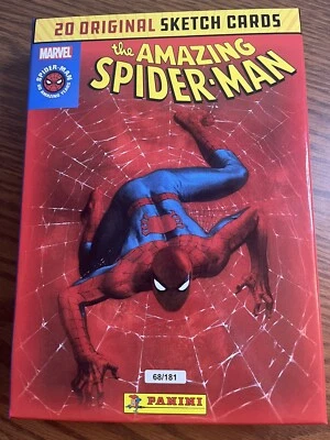 2022 Panini The Amazing Spiderman Sketch Card and Box 68/181 - Image 1 of 4