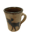 Monroe Salt Works Moose Coffee Mug Maine Pottery Rustic Primitive USA