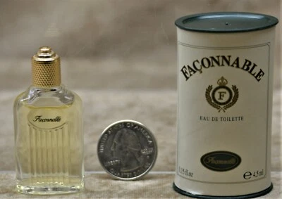 FACNNABLE PARA HOMBRES EAU DE TOILETTE RARO COLECCIONABLE MINI 0,14 OZ 4 ML Foto 1 de 2