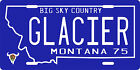 Glacier National Park Montana 1975 Big Sky Country Souvenir License Plate 