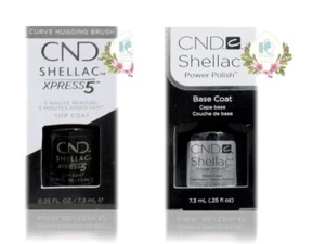 Set - 2 - CND Shellac Original Base Coat + Xpress Top Coat 0.25 oz each - Picture 1 of 1