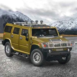 1/18 HUMMER H2 Highway 61 SUV Alloy Car Model Diecast Vehicle with Sound Light - Picture 1 of 28
