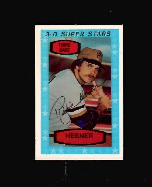 1975 Kelloggs #57 RICHIE HEBNER Pittsburgh Pirates No Cracks Kellogg's