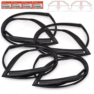 For Honda Civic Sedan 1992 '95 Set 4Dr Glass Run Channel Rubber Seal Door - Picture 1 of 8