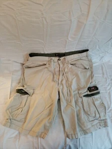 Ralph Lauren Shorts Mens 33 Beige Polo Jeans Cotton Cargo Long Relaxed Fit Mens - Picture 1 of 10