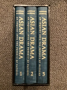 ASIAN DRAMA  Gunnar Myrdal / 3 volumes hardcover.  VG - Imagen 1 de 7