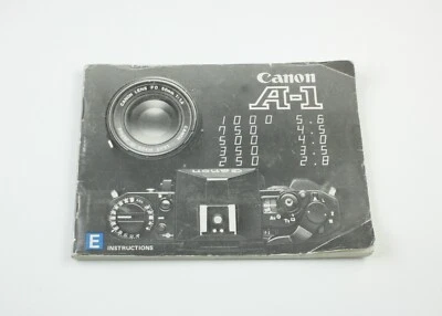 Manual de cámara Canon A-1 - Guía de instrucciones original Foto 1 de 2