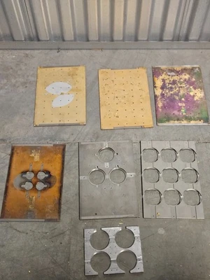 Airco Temescal BJD-1800 - Lote de 7 Máscaras de Cámara / Placas de Apertura / Escudos Foto 1 de 3