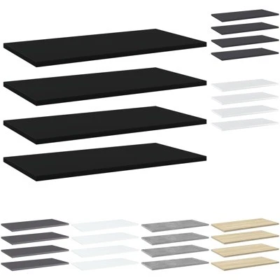 4/8x Bookshelf Boards Engineered Wood Display Shelf Multi Colours/Sizes vidaXL - image 1 of 4