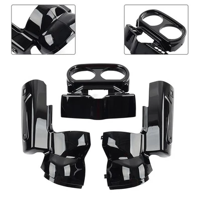 Juego de carcasa de instrumentos de motocicleta negro vivo para Harley Road Glide 2015-2023 Foto 1 de 4