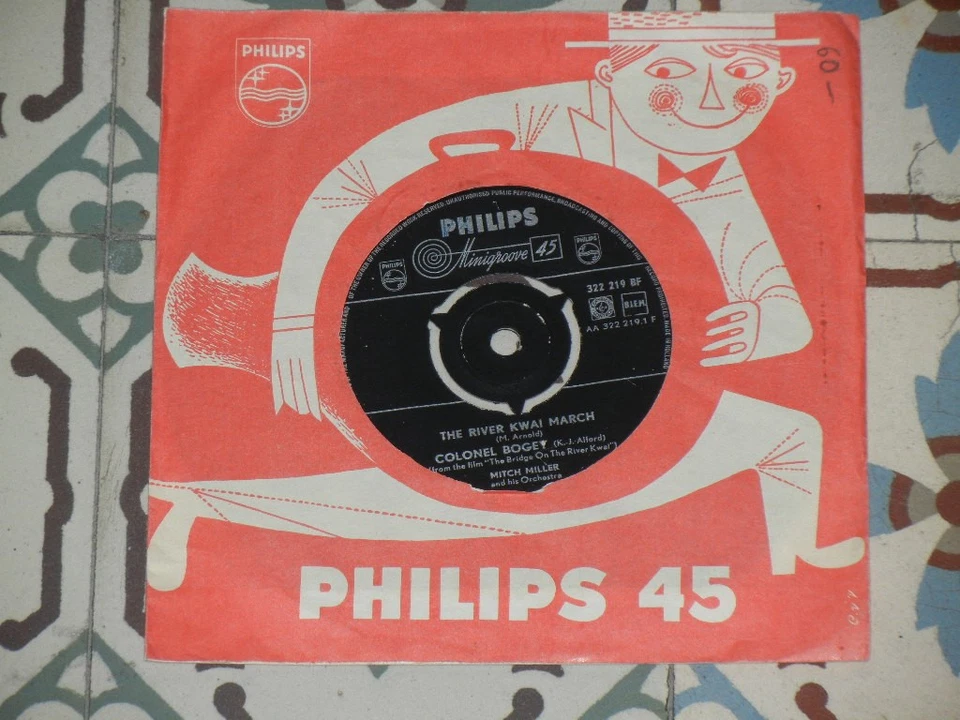 MITCH MILLER - The River Kwai March / Colonel Bogey 7" HOLLAND 1958 Philips - Bild 1 von 1