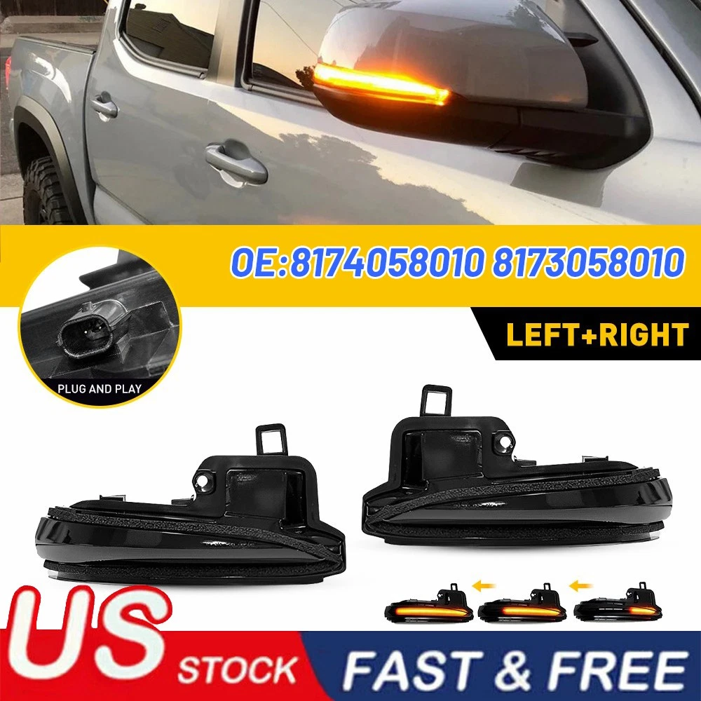 2 Piezas] Luces Intermitentes De Espejo Lateral Para Toyota Tacoma
