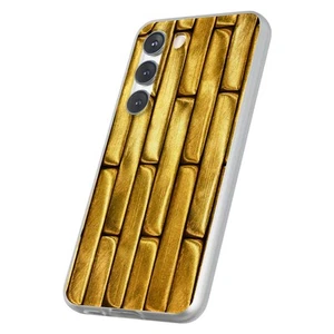 Case For Samsung Galaxy S(S25,S24,S23,S22,S21,S20,S10),Gold Bar 5 Print - Afbeelding 1 van 8