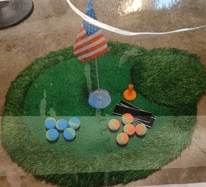 Verde de golf flotante para piscina, redondo de 24 pulgadas y bandera de EE. UU. - ¡Regalo de golf perfecto! (BB) - Imagen 1 de 1