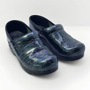 US 8.5/EU 39 DANSKO Women’s Pull On Nurses Professional Clogs Metallic Leather - Picture 1 of 11