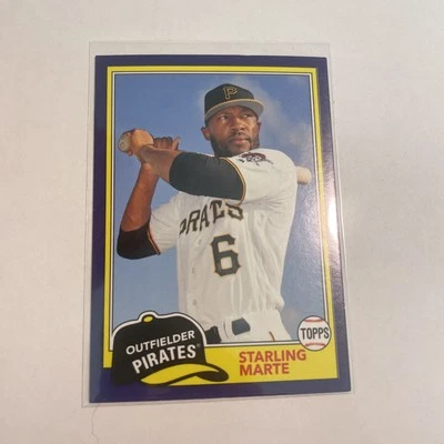 2018 Topps Archives PURPLE Parallel /175 Starling Marte Pittsburgh Pirates #208 - Image 1 of 2