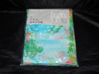 Ikea Korall Rev Curtains Coral Reef Tropical Fish 59 x 89" NEW Pair Set 2 Ocean - Image 1 of 4