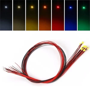 SMD Blink LED 0805 blinkend mit Kabel angelötet Ø 0,3mm Microkabel LEDs 10 Stück - Bild 1 von 19