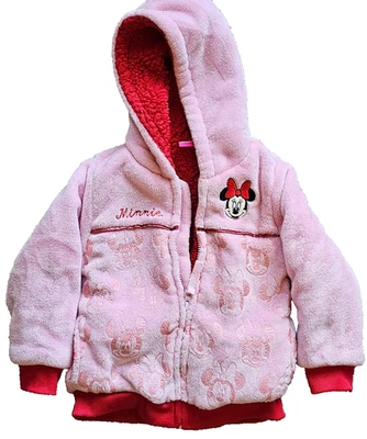 Abrigo con Capucha de Felpa Disney Minnie Mouse Rosa Talla 4T Foto 1 de 4