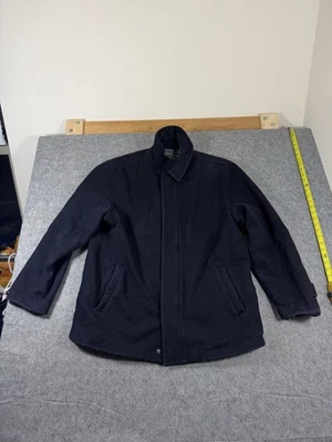 Eddie Bauer Coat Mens XL Navy Wool Chore Barn Jacket - Image 1 of 4