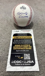 TEXAS RANGERS BOBBY WILSON SIGNED 2023 WORLD SERIES BALL BASEBALL JSA COA - Picture 1 of 4