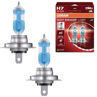 OSRAM NIGHT BREAKER LASER NEXT GENERATION H7 Sockel +150% mehr Sicht DuoBox - Bild 1 von 4