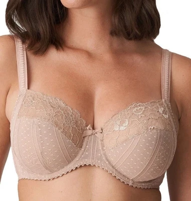 PRIMA DONNA 0162580 COUTURE FULL CUP BRA SIZE 44B UNDERWIRE UNLINED IN BEIGE - Image 1 of 2