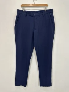 Pantalones de golf FJ Foot Joy para hombre 36x32 azules cónicos elásticos con cremallera bolsillos traseros - Imagen 1 de 13