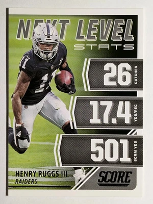 2021 Score Next Level Stats #25 Henry Ruggs III (NM) - Image 1 of 2
