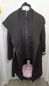 Calvin Klein Langer Trenchcoat Damen Schwarz Gr. Lg Neu Mit Etikett - Bild 1 von 12