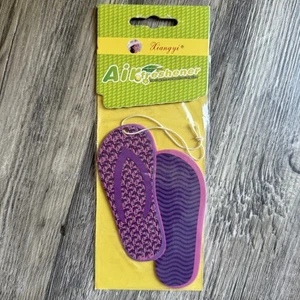 Flip Flop Shaped Pink Purple Air Freshener Lot of 3 Car Home Office - Picture 1 of 2