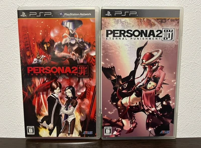 Persona 2 Innocent Sin & 2 Eternal Punishment set Sony PSP Japanese ver Tested - Image 1 of 4