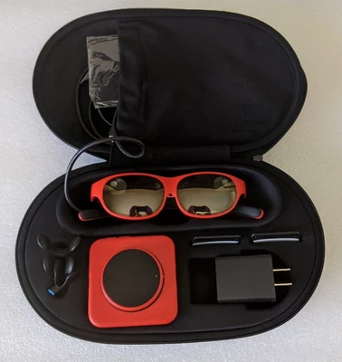 Nreal (Xreal) Light AR Glasses Developer's Kit  w/ CPU Unit & Remote - Rare Red - Image 1 of 4