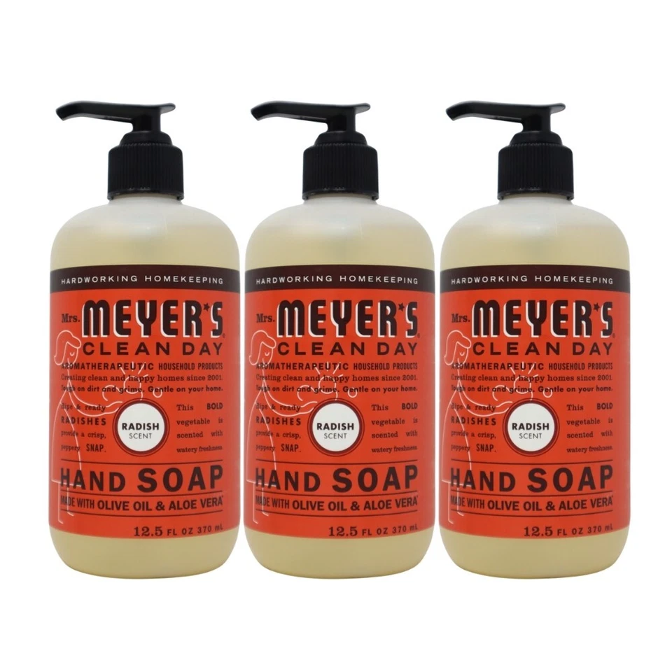 Mrs. Meyer's Clean Day Liquid Hand Soap Radish Scent 12.5 FL Oz 2pack