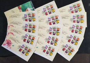 [SJ] Malaysia Garden Flower 2009 Definitives (FDC cmplt set) *14 concordance PMK - Picture 1 of 10