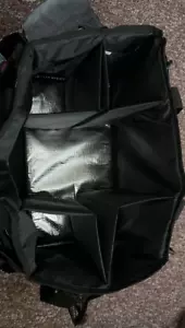Large Wearable Cleaning Caddy Bag with 4 Foldable Dividers, Cleaning Supply Tote - Picture 1 of 8