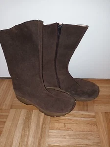 Grand Step Damen Stiefel Wildleder braun Größe 36 Boots Lederstiefel - Bild 1 von 11