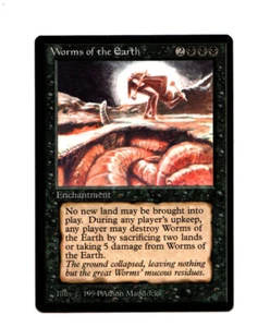 MTG Worms of the Earth SP/NM- Legends Magic the Gathering ~ Free Ship - Picture 1 of 2