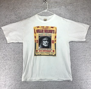 Willie Nelson 2008 Fourth 4th of July Picknick 35th Anniversary Alore T-Shirt XL - Bild 1 von 10