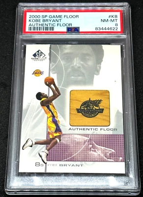 🔥2000 SP GAME FLOOR KOBE BRYANT AUTHENTIC FLOOR #KB2 PSA 8 LAKERS 🔥 - Image 1 of 2