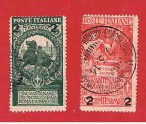 Italy #126-127  VF used  Surcharge   Free S/H - Picture 1 of 1