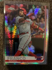 2019 Topps Chrome Prism Refractor #7 Maikel Franco Philadelphia Phillies 