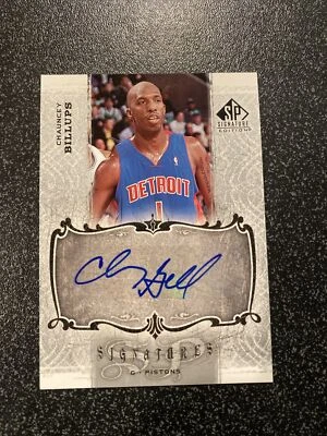 2006-07 SP Signature Edition Chauncey Billups Signatures Auto #SPS-CB Pistons - Image 1 of 2