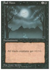 Bad Moon X (4) 4th Edition MTG Excellent/Near Mint (RG) 4RCards