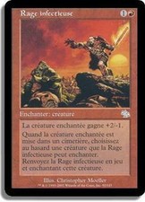 Mtg magic jud-infectious rage/Infectious rage, French/vf