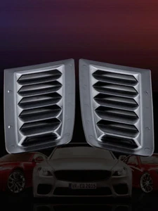 Universal Abs Bonnet Vents Hood Trim Matte Black for Ford Focus Rs St Mk2 Style - Picture 1 of 8