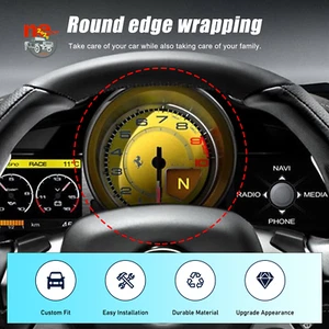 Dry Carbon Fiber Car Speedometer Ring Trim Styling Cover For Ferrari 458 2011-16 - Bild 1 von 11